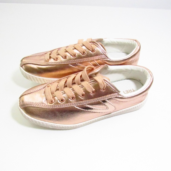 tretorn rose gold sneakers